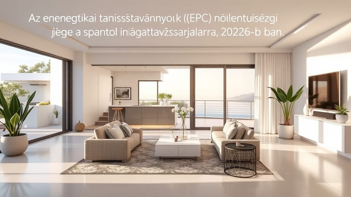Az energetikai tanúsítványok (EPC) növekvő jelentősége a spanyol ingatlanvásárlók számára 2026-ban - Costa del Sol ingatlan