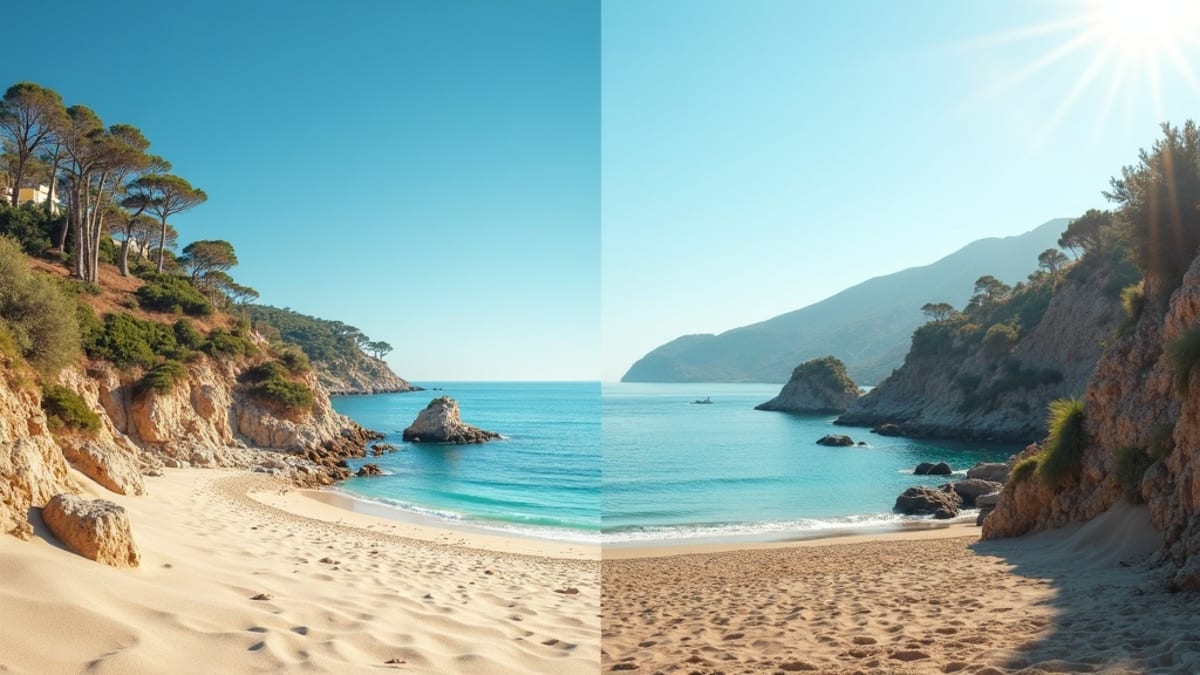 Beach vs. mountain: a lifestyle upgrade Costa del Sol through diverse landscapes.
