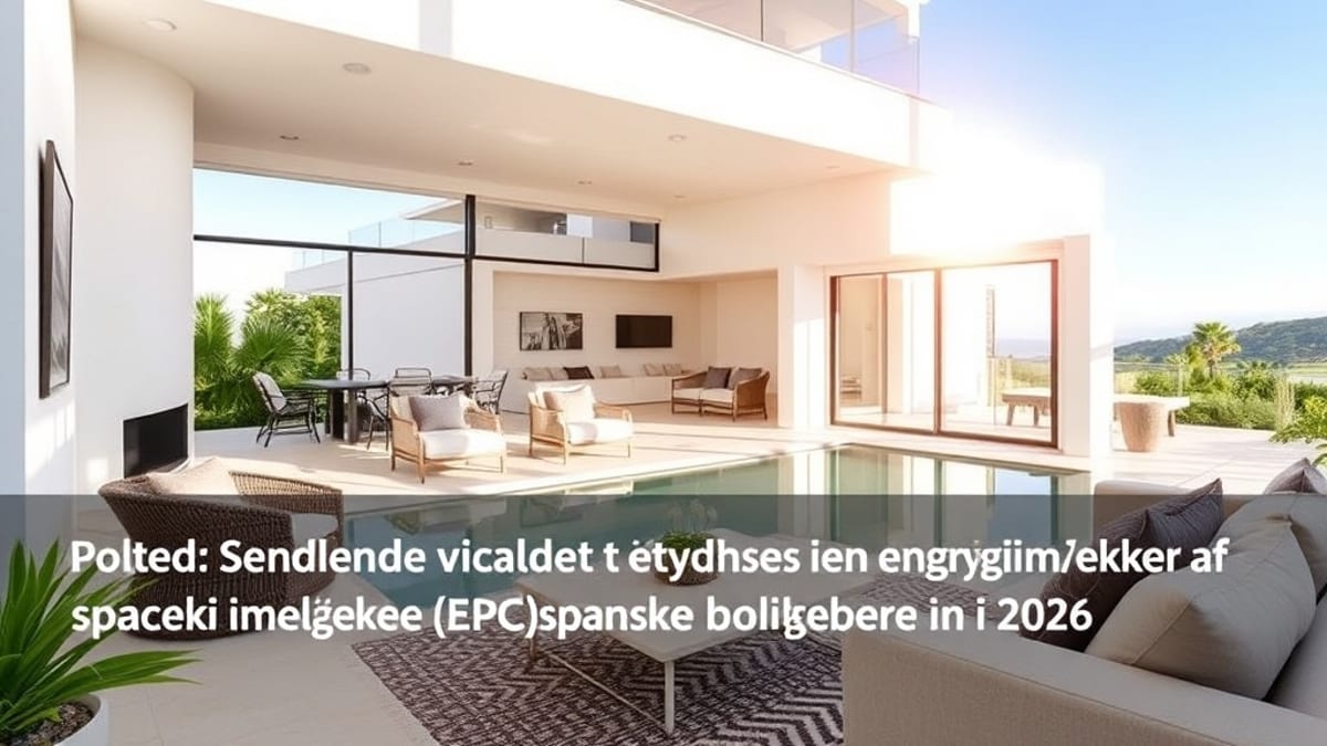 Den stigende betydning af energimærker (EPC) for spanske boligkøbere i 2026 - Ejendomme i Costa del Sol