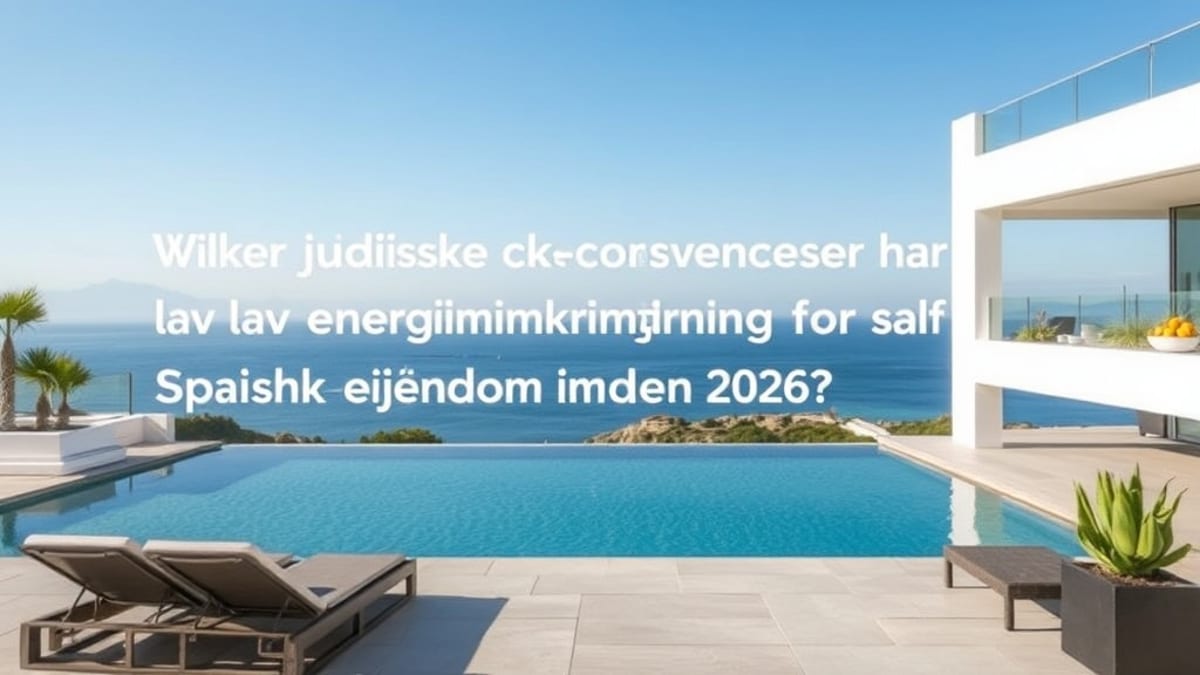 Betydningen af energimærker (EPC) for spanske boligkøbere i 2026 – Costa del Sol ejendomme