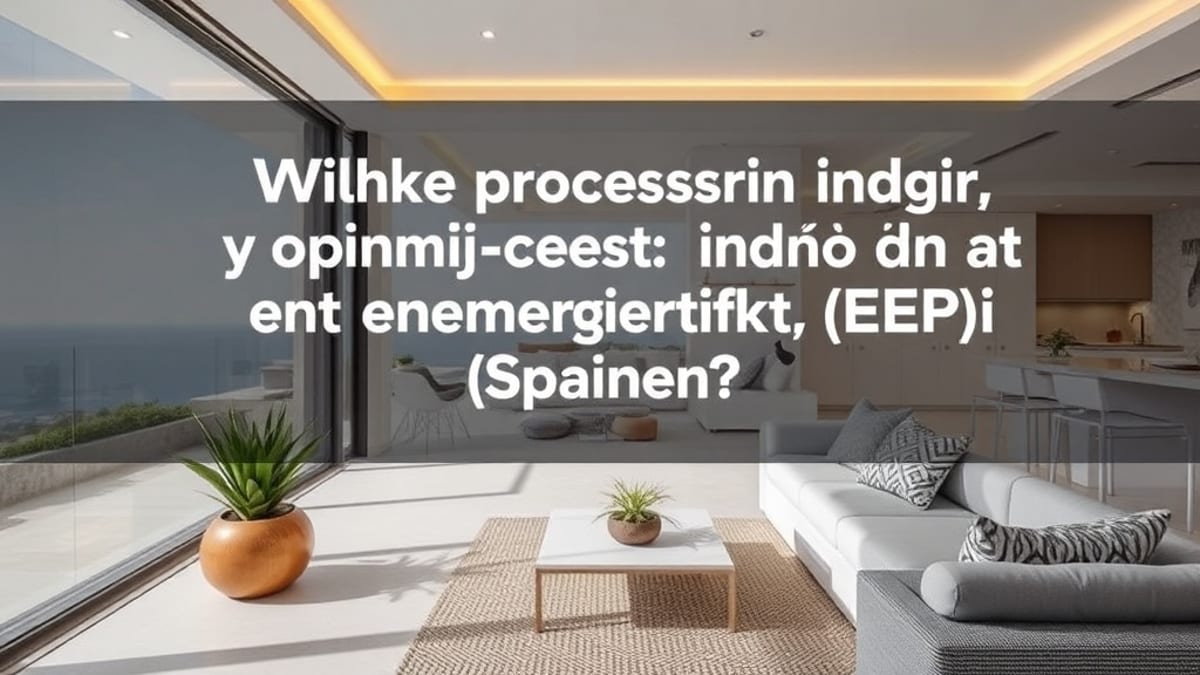 Den Stigende Betydning af Energicertifikater (EPC) for Spanske Ejendomskøbere i 2026 - Costa del Sol ejendomme