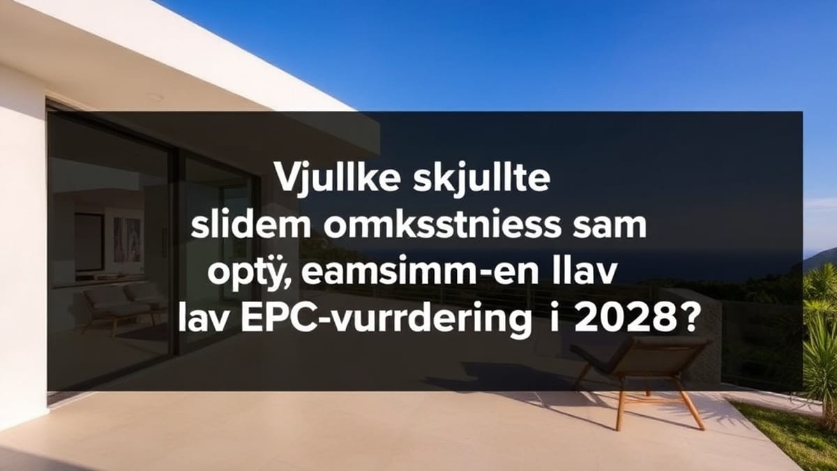 Den stigende betydning af energimærker (EPC) for spanske boligkøbere i 2026 - ejendom på Costa del Sol