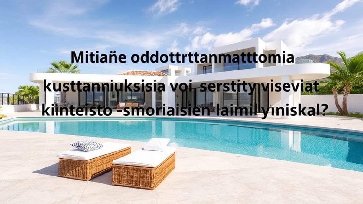 Kustannus-hyötyanalyysi kestävästä kiinteistöstä: Miksi energiatehokkuus on tärkeää ostajille Espanjassa vuonna 2026 – Costa del Solin kiinteistöt