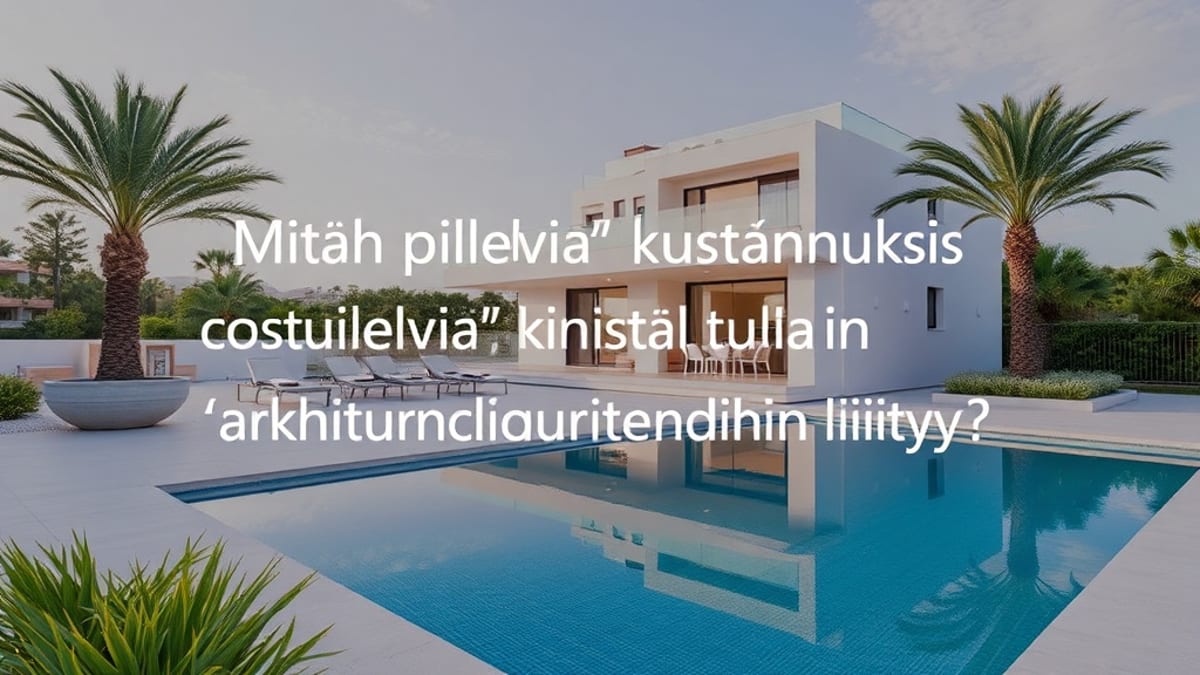 Espanjan rannikkoarkkitehtuurin tulevaisuus Costa del Solilla - Costa del Solin kiinteistöt