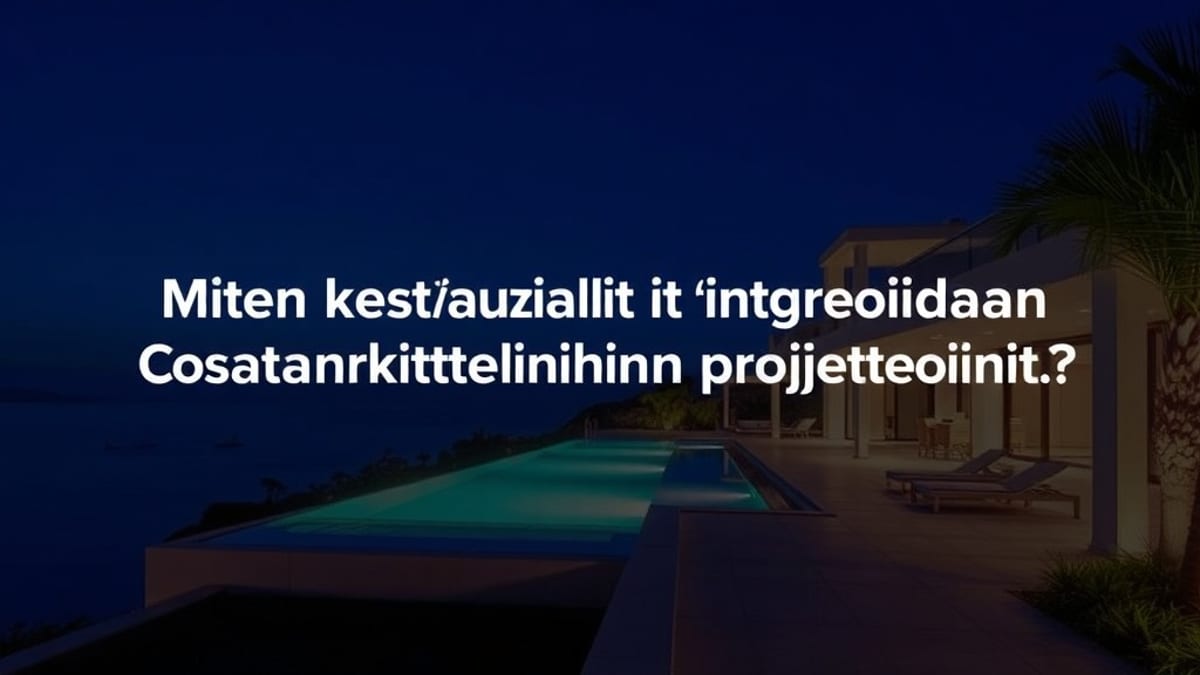 Navigoidaan Costa del Solin arkkitehtuurimaisemassa: Välimeren perinnön ja nykyaikaisten tarpeiden tasapainottaminen vuonna 2026 - Costa del Solin kiinteistöt