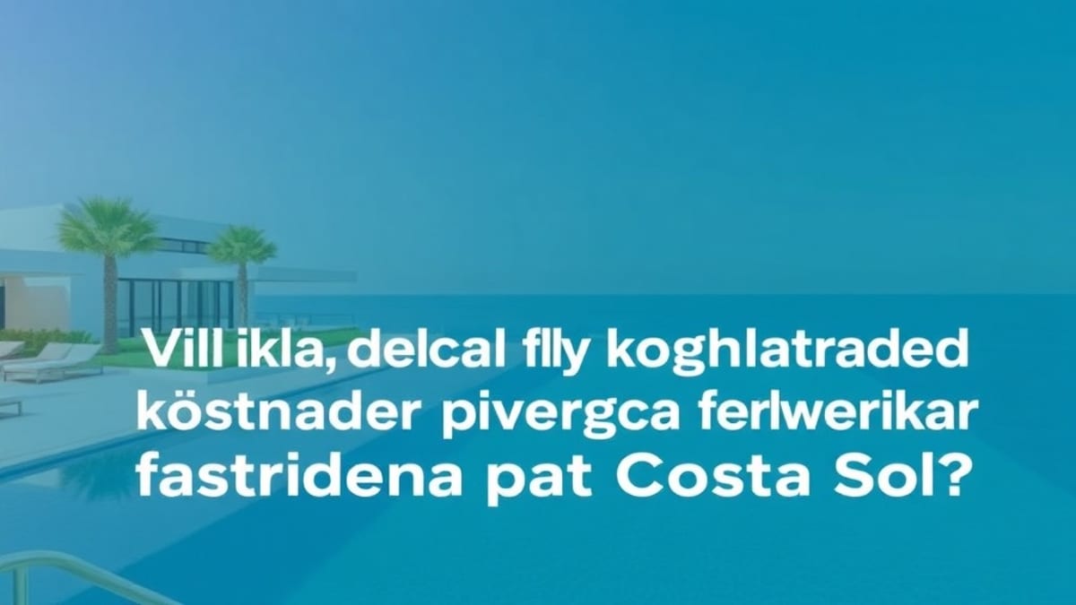 Málaga flygplats roll i Costa del Sols fastighetsutveckling